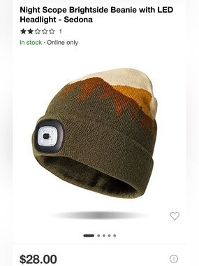 Brightside LED Beanie Adult Hat rechargeable